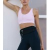 Womens  Sports Bra, Scoop Nek High Impact Yoga Bra Workout Crop Top with Built in Bra