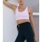 Womens  Sports Bra, Scoop Nek High Impact Yoga Bra Workout Crop Top with Built in Bra