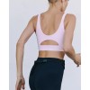 Womens  Sports Bra, Scoop Nek High Impact Yoga Bra Workout Crop Top with Built in Bra