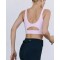 Womens  Sports Bra, Scoop Nek High Impact Yoga Bra Workout Crop Top with Built in Bra