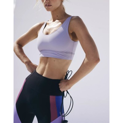 Women’s Wireless Racerback Sports Bra, Moisture-wicking Compression Support Bra, Yoga bra