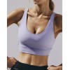 Women’s Wireless Racerback Sports Bra, Moisture-wicking Compression Support Bra, Yoga bra