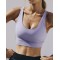 Women’s Wireless Racerback Sports Bra, Moisture-wicking Compression Support Bra, Yoga bra