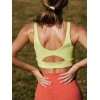Women’s Wireless Racerback Sports Bra, Moisture-wicking Compression Support Bra, Yoga bra