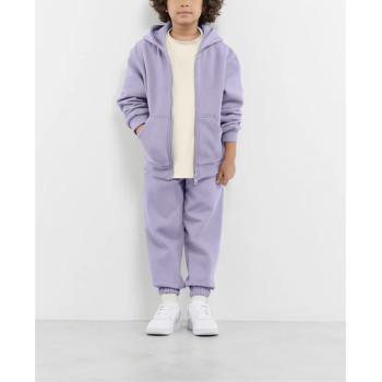 Kids oversized zip hoodies with kangaroo pockets cotton full zip jackets with hood
