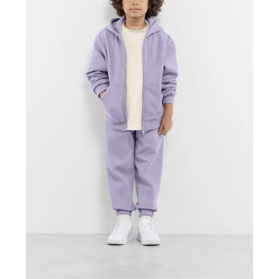Kids oversized zip hoodies with kangaroo pockets cotton full zip jackets with hood
