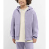 Kids oversized zip hoodies with kangaroo pockets cotton full zip jackets with hood