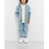 Kids oversized zip hoodies with kangaroo pockets cotton full zip jackets with hood