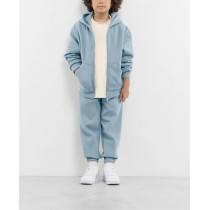 Kids oversized zip hoodies with kangaroo pockets cotton full zip jackets with hood