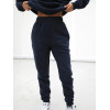 Elastic waist oversized cotton joggers with side pockets