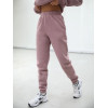 Elastic waist oversized cotton joggers with side pockets