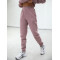 Elastic waist oversized cotton joggers with side pockets