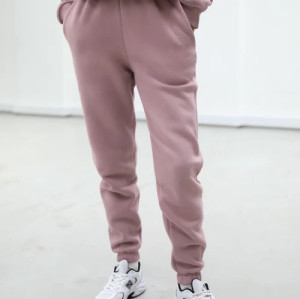 Elastic waist oversized cotton joggers with side pockets