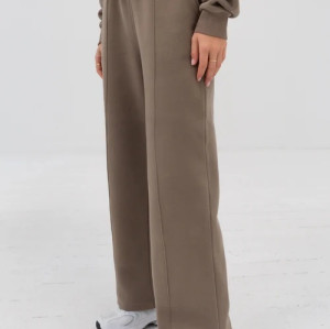 Drawstring adjustable cotton flared pants for ladies athleisure style running pants