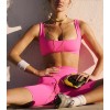 Square Neck Sports Bra for Women Wirefree Non Padded Yoga Bra, Workout Sports bra