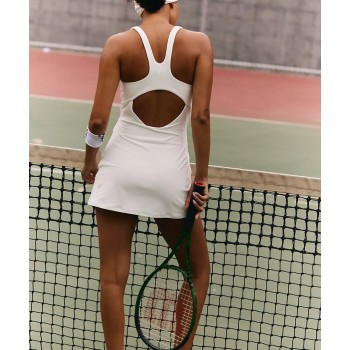 Women's Cloud Feeling Racerback Tennis Dress with Separate Shorts and Built in Bra Golf Dress, Tennis wear