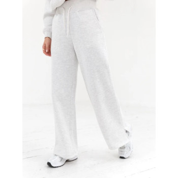 High waist cotton blend wide leg sweatpants relaxed fit fashionable pants