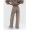 High waist cotton blend wide leg sweatpants relaxed fit fashionable pants