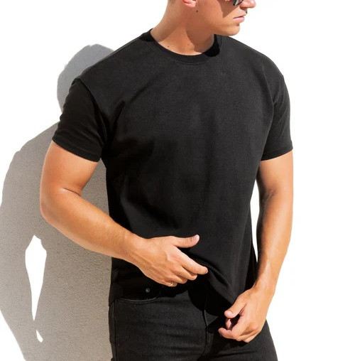 Men's relaxed fit cotton short sleeve tees