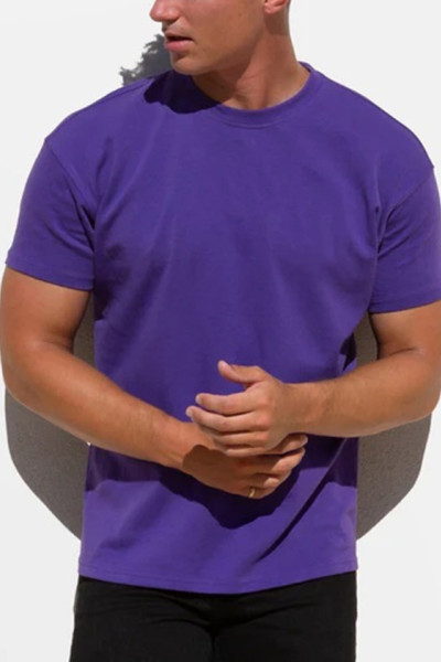 Men's relaxed fit cotton short sleeve tees