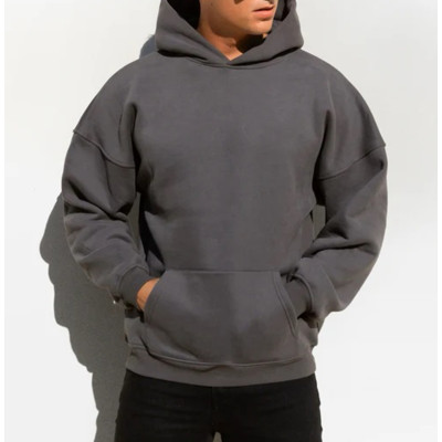 Men's heavy weight kangaroo pocket hoodies hooded cotton sweatshirts