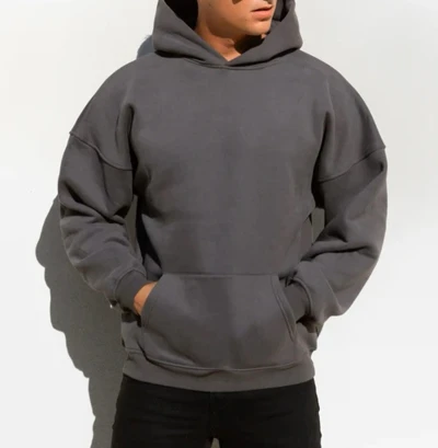 Men's heavy weight kangaroo pocket hoodies hooded cotton sweatshirts