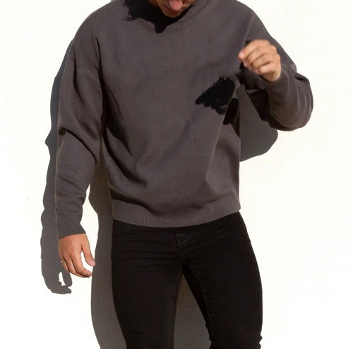 Men's crew neck relaxed fit pullovers