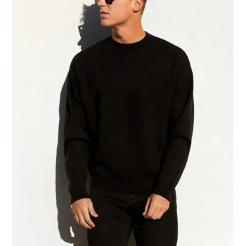 Men's crew neck relaxed fit pullovers