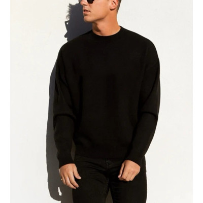 Men's crew neck relaxed fit pullovers