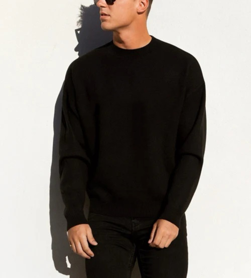 Men's crew neck relaxed fit pullovers