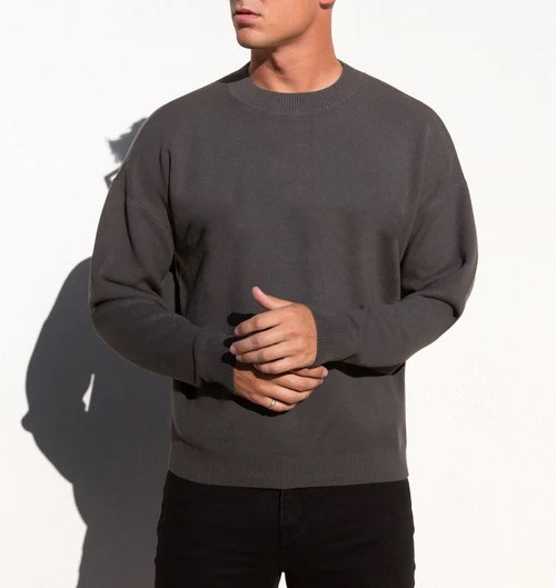 Men's crew neck relaxed fit pullovers