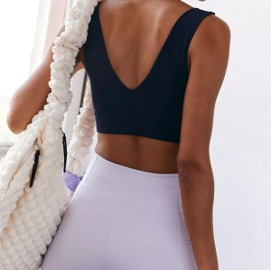 High Impact Sports Bras for Women,Racerback Running Bra Workout Crop Tank Tops Longline Sports Bra Push up