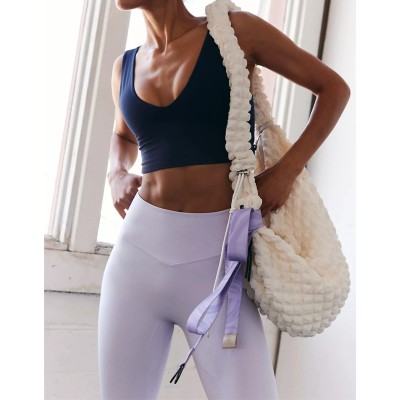 High Impact Sports Bras for Women,Racerback Running Bra Workout Crop Tank Tops Longline Sports Bra Push up