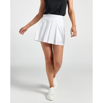 Women's 2 in 1 pleated tennis skirts elastic waist moisture wicking skirt