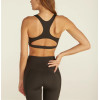 Scoop neck racerback sports bra with hollow back style supportive fitness crop