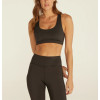 Scoop neck racerback sports bra with hollow back style supportive fitness crop