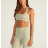 Scoop neck medium impact back cross sports bra