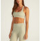 Scoop neck medium impact back cross sports bra