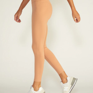 High waist nude feeling no front seam yoga leggings nylon spandex ankle leggings