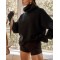 Womens Turtleneck Oversized Sweatshirts Casual Long Sleeve Warm Women Pullover Tops