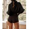 Womens Turtleneck Oversized Sweatshirts Casual Long Sleeve Warm Women Pullover Tops