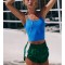 Women Longline Full Coverage Sports Bras Medium Impact Padded Workout Crop Tops for Yoga Gym