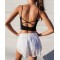 Women Longline Full Coverage Sports Bras Medium Impact Padded Workout Crop Tops for Yoga Gym