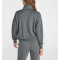 Women's half zipper drop shoulder sweatshirts cozy fit hoodies