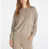 Women's ultra soft crew neck sweatshirts basic style drop shoulder pullovers