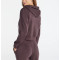 Quater zip cropped hoodies cotton blend hooded sweatshirts