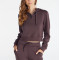 Quater zip cropped hoodies cotton blend hooded sweatshirts