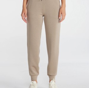 Adjustable waist cotton joggers with side pockets cozy fit running track pants