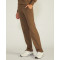 Adjustable waist wide leg jogger pants with side pockets