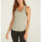 Quick dry scoop neck fitness vests with racerback design